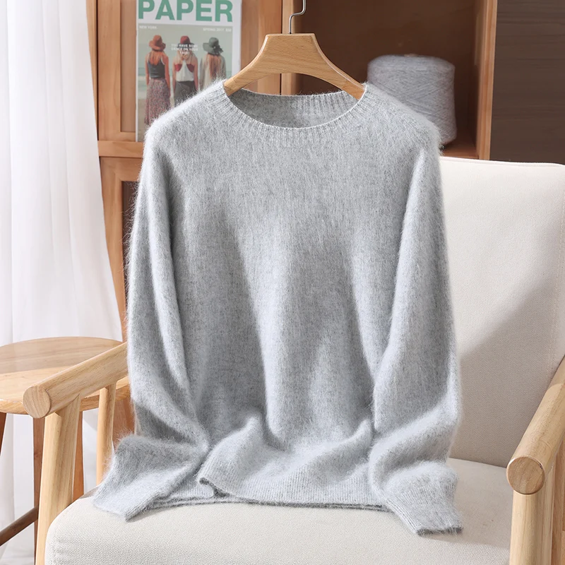 2025 New Autumn Winter Women 100% Mink Cashmere Sweater O-Neck Pullover Basic Casual Soft Warm Bottom Clothing Mink Cashmere Top
2025 New Autumn Winter Women 100% Mink Cashmere Sweater O-Neck Pullover Basic Casual Soft Warm Bottom Clothing Mink Cashmere Top