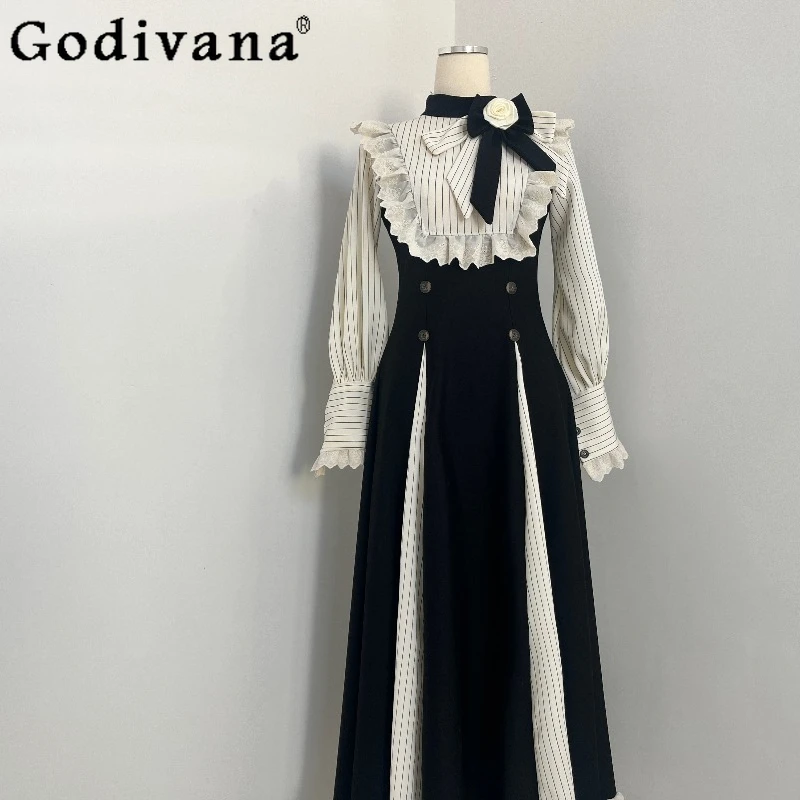 College Style Autumn Winter Lolita Dress Female Autumn Winter Japanese Style Long Dress Women's High Waist Midi Dress
College Style Autumn Winter Lolita Dress Female Autumn Winter Japanese Style Long Dress Women's High Waist Midi Dress