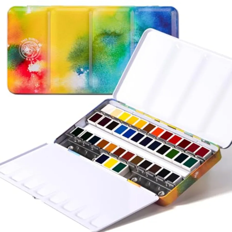 Watercolor Paint Set, Solid Watercolor Paint, Easy To Blend And Diffuse Watercolor Palette, Portable Travel Watercolor Set
Watercolor Paint Set, Solid Watercolor Paint, Easy To Blend And Diffuse Watercolor Palette, Portable Travel Watercolor Set