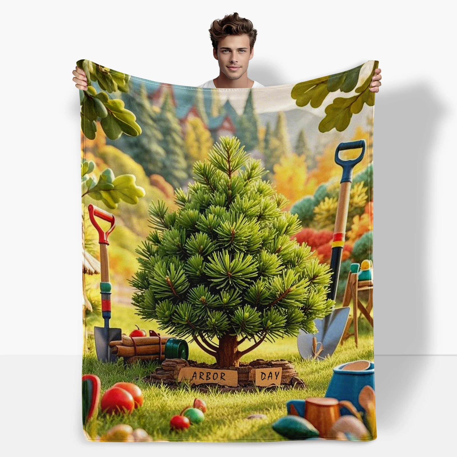 Unique Pine Trees, Shovels And Buckets Patterned Arbor Day Blanket Encourages Kids To Plant Trees
Unique Pine Trees, Shovels And Buckets Patterned Arbor Day Blanket Encourages Kids To Plant Trees