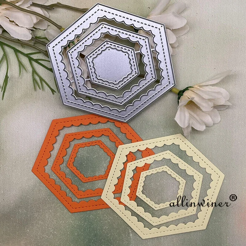 Набор из 3 шт. металлических вырубных форм в форме шестиугольной волнистой рамки для скрапбукинга, декоративного тиснения и рукоделия
Набор из 3 шт. металлических вырубных форм в форме шестиугольной волнистой рамки для скрапбукинга, декоративного тиснения и рукоделия