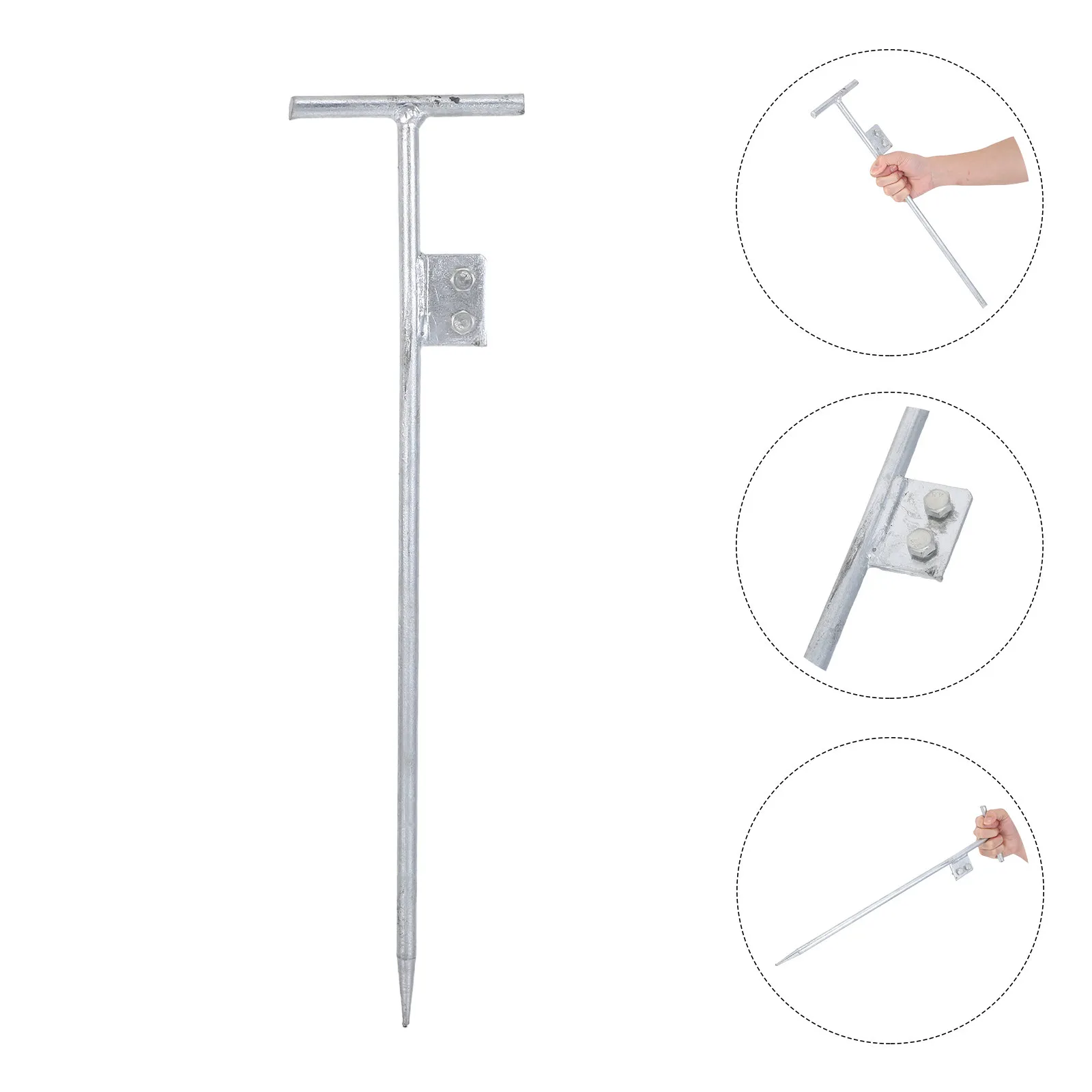 Galvanized T-Shape Grounding Rod Portable Electrical Ground Rod for Home Industrial Safety Grounding Electrode Universal Outdoor
Galvanized T-Shape Grounding Rod Portable Electrical Ground Rod for Home Industrial Safety Grounding Electrode Universal Outdoor