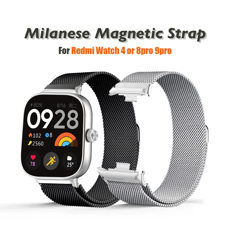 Milanese Loop Band For Redmi watch 4 Smartwatch Bracelet For Xiaomi Mi band 8 9pro Wristband Replacement Metal Strap Accessories
Milanese Loop Band For Redmi watch 4 Smartwatch Bracelet For Xiaomi Mi band 8 9pro Wristband Replacement Metal Strap Accessories
