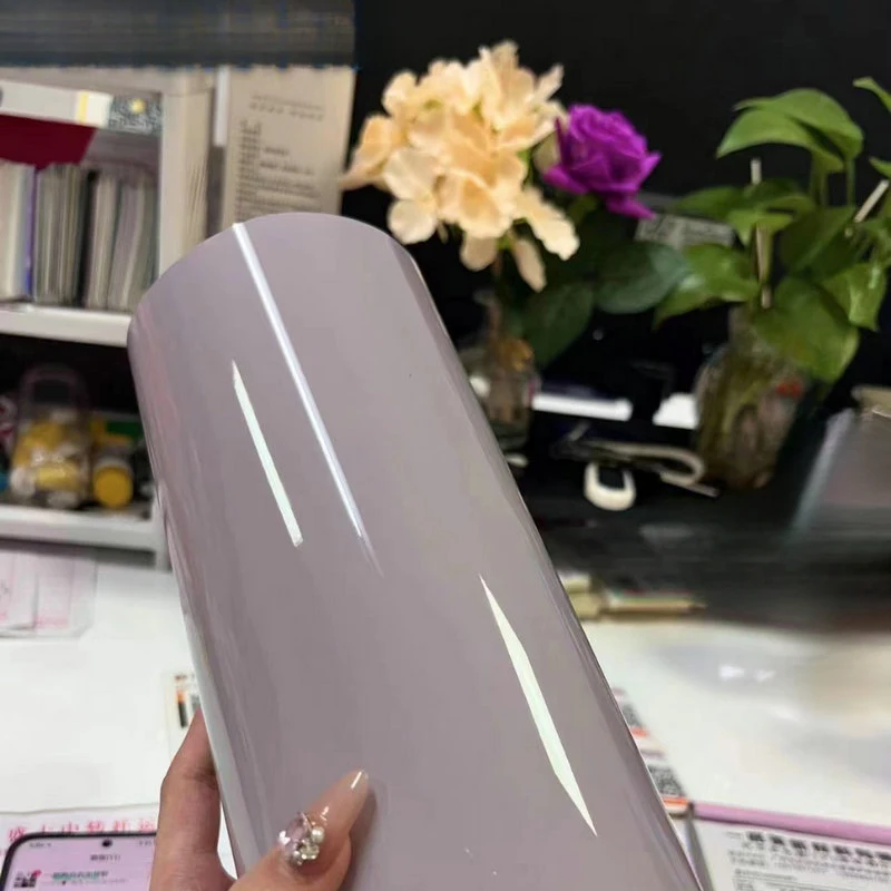 PETCar color change film, matte gray purple paint film, full car wrap, car body sticker, car accessories
PETCar color change film, matte gray purple paint film, full car wrap, car body sticker, car accessories