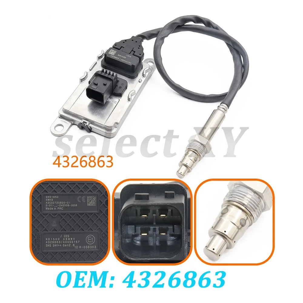 High quality New For 4326863 Genuine QSB6.7 Diesel engine Nitrogen Oxide Sensor truck afterteatment device Nox sensor 4326471
High quality New For 4326863 Genuine QSB6.7 Diesel engine Nitrogen Oxide Sensor truck afterteatment device Nox sensor 4326471