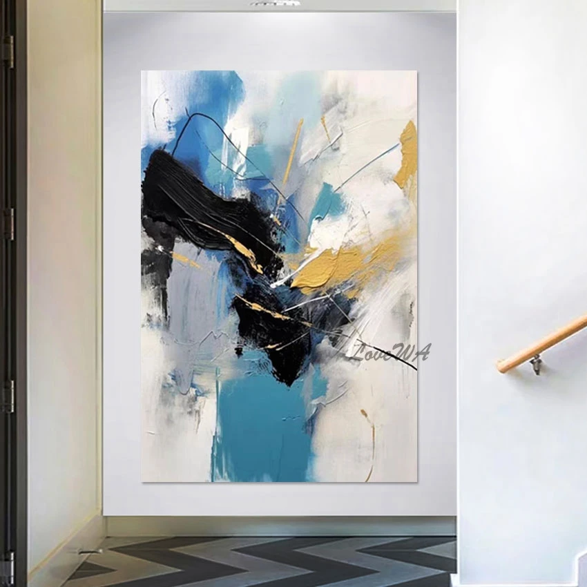 New Arrival 100% Handmade Acrylic Modern Art Textured Abstract Oil Painting Ornaments Home Decoration Wall Picture For Bedroom
New Arrival 100% Handmade Acrylic Modern Art Textured Abstract Oil Painting Ornaments Home Decoration Wall Picture For Bedroom