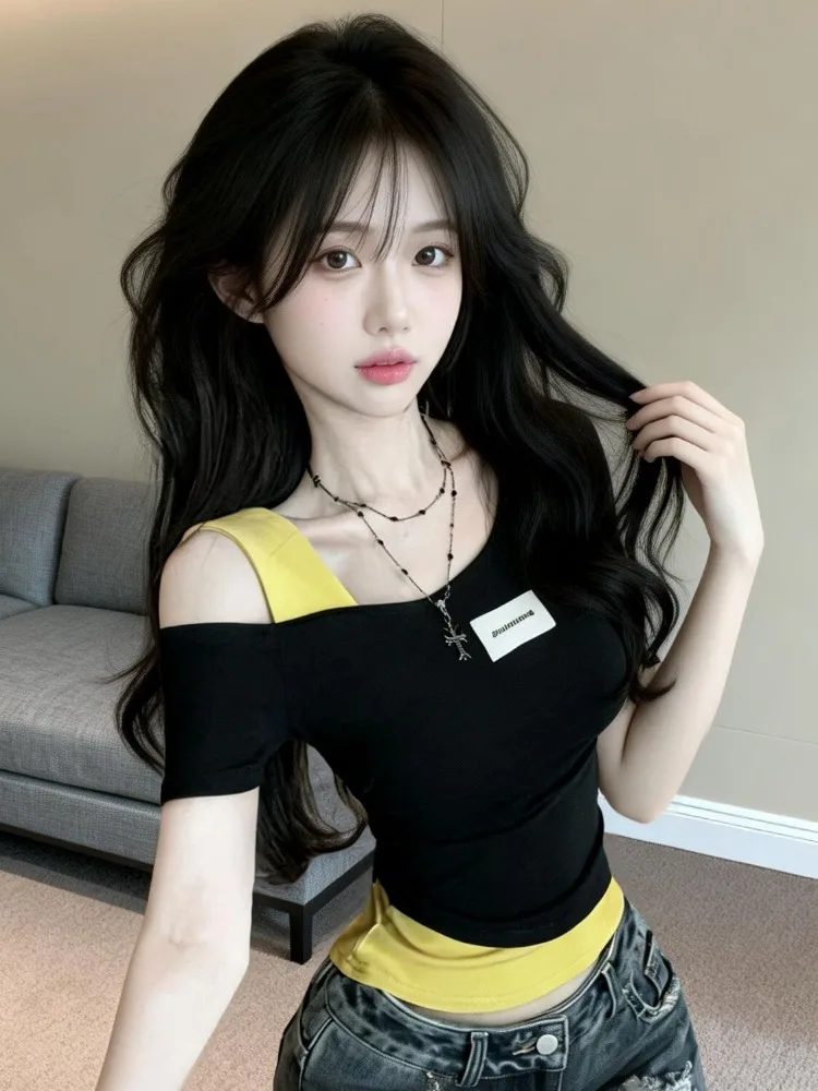 Fashionable Long Sleeve T-Shirt Women's Spring Summer New Style Fake Two-Piece Slim Fit Short Top Pure Desirable Spicy Girl S...
Fashionable Long Sleeve T-Shirt Women's Spring Summer New Style Fake Two-Piece Slim Fit Short Top Pure Desirable Spicy Girl S...