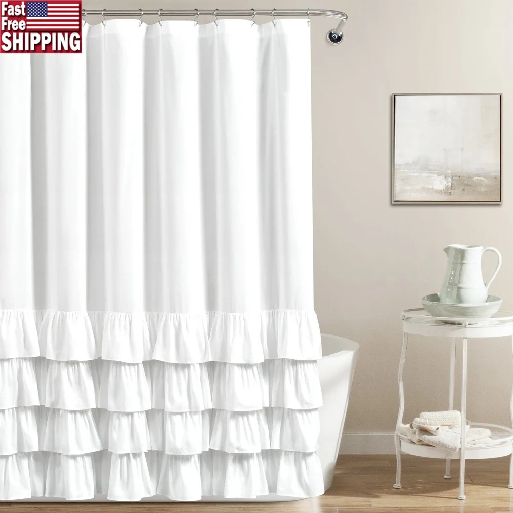 Элегантная занавеска для душа с рюшами, белая, 72x72, женственный текстурированный дизайн, идеальный современный фермерский дом, коттедж, минималистичный декор для ванной комнаты
Элегантная занавеска для душа с рюшами, белая, 72x72, женственный текстурированный дизайн, идеальный современный фермерский дом, коттедж, минималистичный декор для ванной комнаты