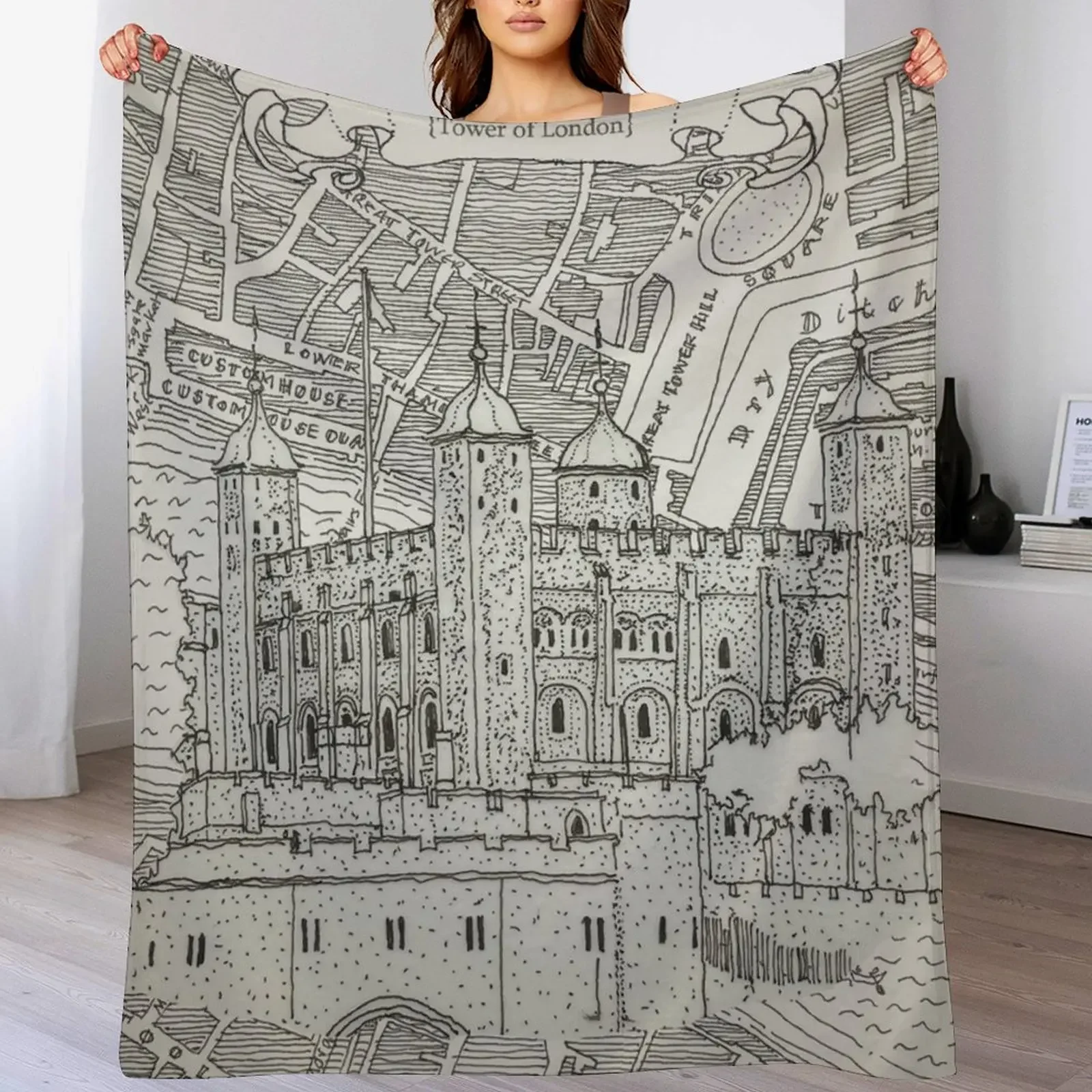 TOWER OF LONDON Throw Blanket Cozy Warm Blanket for Bed Room Decor
TOWER OF LONDON Throw Blanket Cozy Warm Blanket for Bed Room Decor