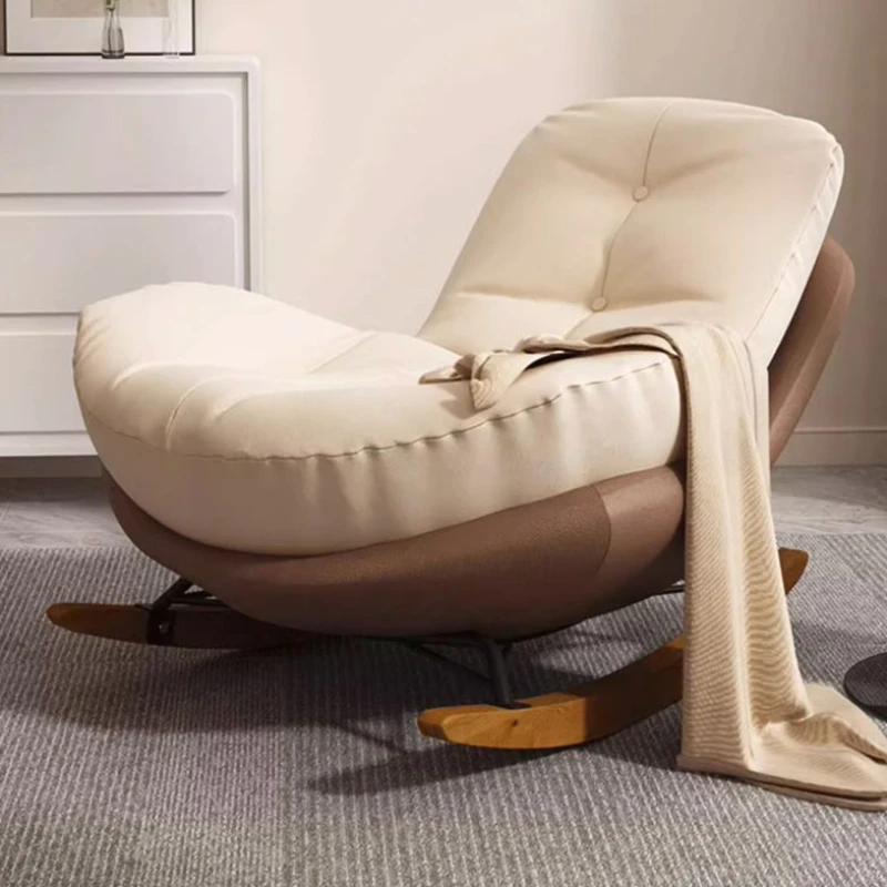 Modern Simple Living Room Chair Back Support White Floor Recliner Rocking Chair Designer Nordic Reading Fauteuil Salon Furniture
Modern Simple Living Room Chair Back Support White Floor Recliner Rocking Chair Designer Nordic Reading Fauteuil Salon Furniture
