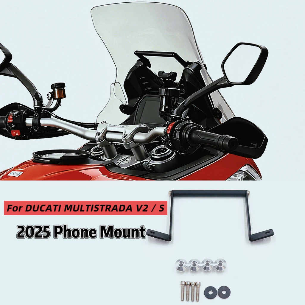 2025-GPS For DUCATI MULTISTRADA V2 / S Phone Mount Bracket Navigation Windshield GPS Phone Holder Support Phone Holder Stand
2025-GPS For DUCATI MULTISTRADA V2 / S Phone Mount Bracket Navigation Windshield GPS Phone Holder Support Phone Holder Stand