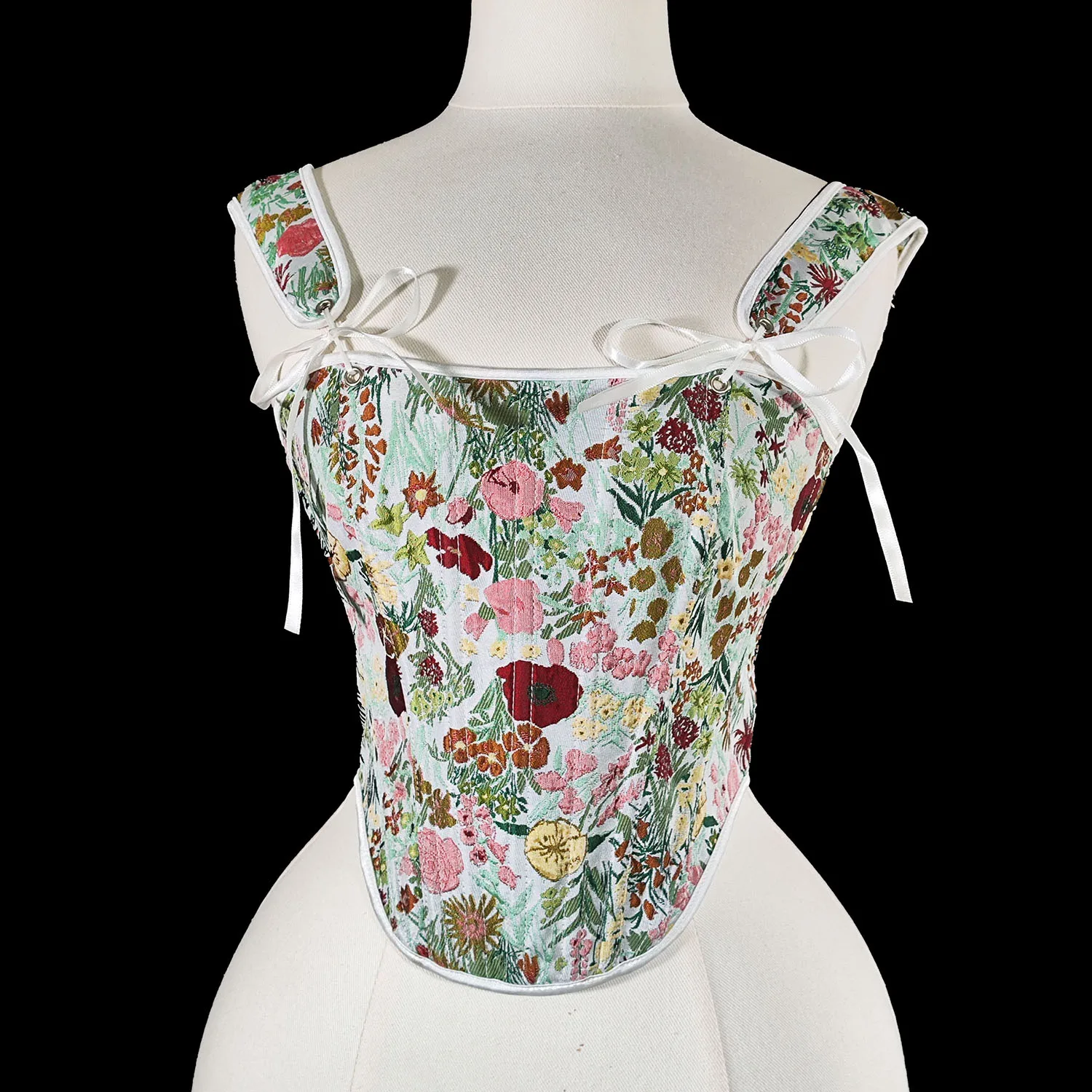 Женский винтажный корсет с цветочным принтом на костях, топ с бантом и ремешком, укороченная майка для похудения Y2K, эстетичная талия, Cincher для особых случаев
Женский винтажный корсет с цветочным принтом на костях, топ с бантом и ремешком, укороченная майка для похудения Y2K, эстетичная талия, Cincher для особых случаев