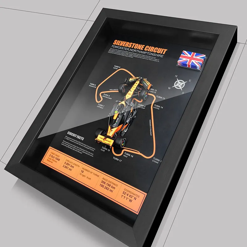 1:43 MCL38 F1 car model Racing track photo frame hanging painting alloy car model 3D stereoscopic collection
1:43 MCL38 F1 car model Racing track photo frame hanging painting alloy car model 3D stereoscopic collection