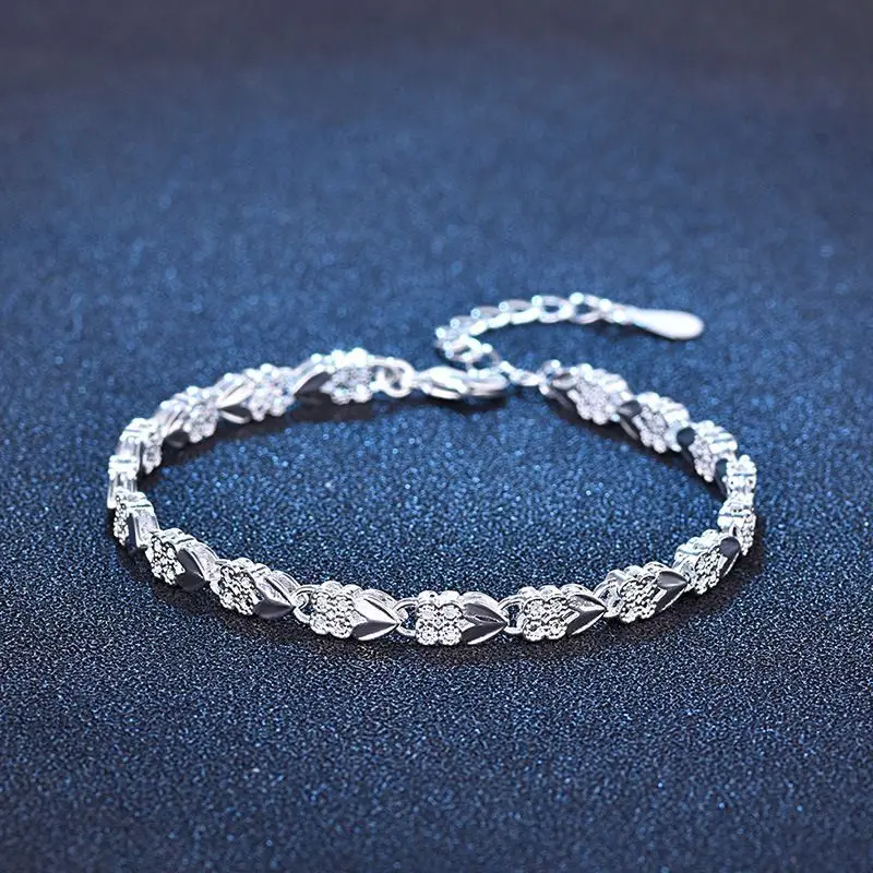 Fine heart bracelets 925 Sterling Silver chain cuff for women men adjustable high quality fashion popular party jewelry gifts
Fine heart bracelets 925 Sterling Silver chain cuff for women men adjustable high quality fashion popular party jewelry gifts