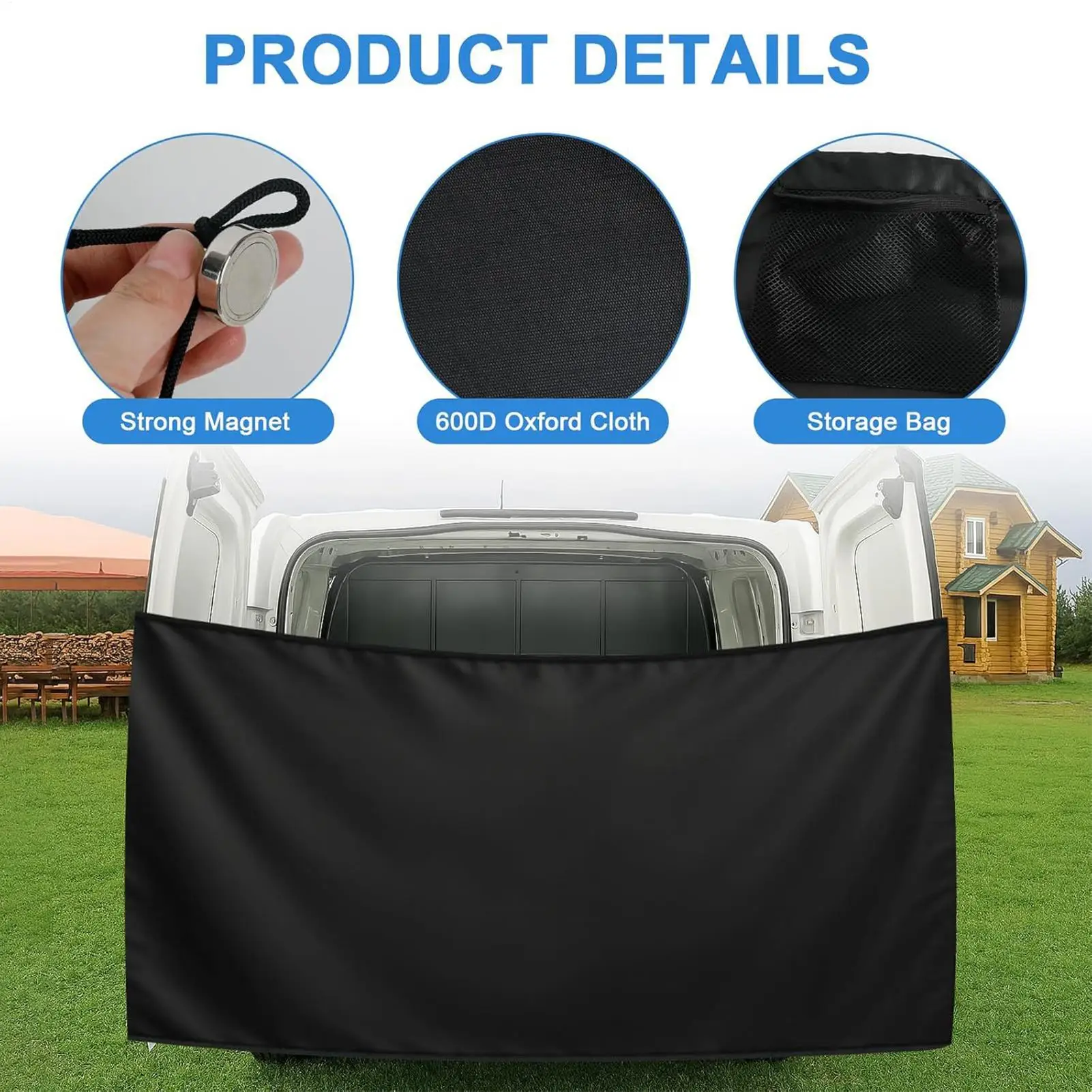 RV Privacy Curtain With Magnetic Rope Waterproof Large Adjustable Cover Outdoor Camping Curtain 600D waterproof Oxford cloth
RV Privacy Curtain With Magnetic Rope Waterproof Large Adjustable Cover Outdoor Camping Curtain 600D waterproof Oxford cloth