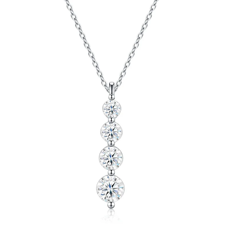 ZFSILVER Fashion Classic 925 Silver Moissanite Trendy Simple Long Round Necklace For Charm Women Accessories Jewelry Gift N17635
ZFSILVER Fashion Classic 925 Silver Moissanite Trendy Simple Long Round Necklace For Charm Women Accessories Jewelry Gift N17635