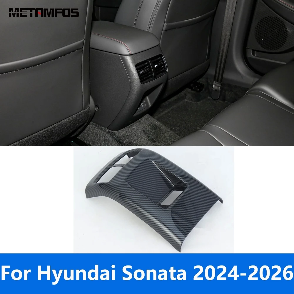 Для Hyundai Sonata 2024 2025 2026, углеродное волокно, кондиционер на заднее сиденье, вентиляционное отверстие, крышка, накладка, рамка, аксессуары, Стайлинг автомобиля
Для Hyundai Sonata 2024 2025 2026, углеродное волокно, кондиционер на заднее сиденье, вентиляционное отверстие, крышка, накладка, рамка, аксессуары, Стайлинг автомобиля
