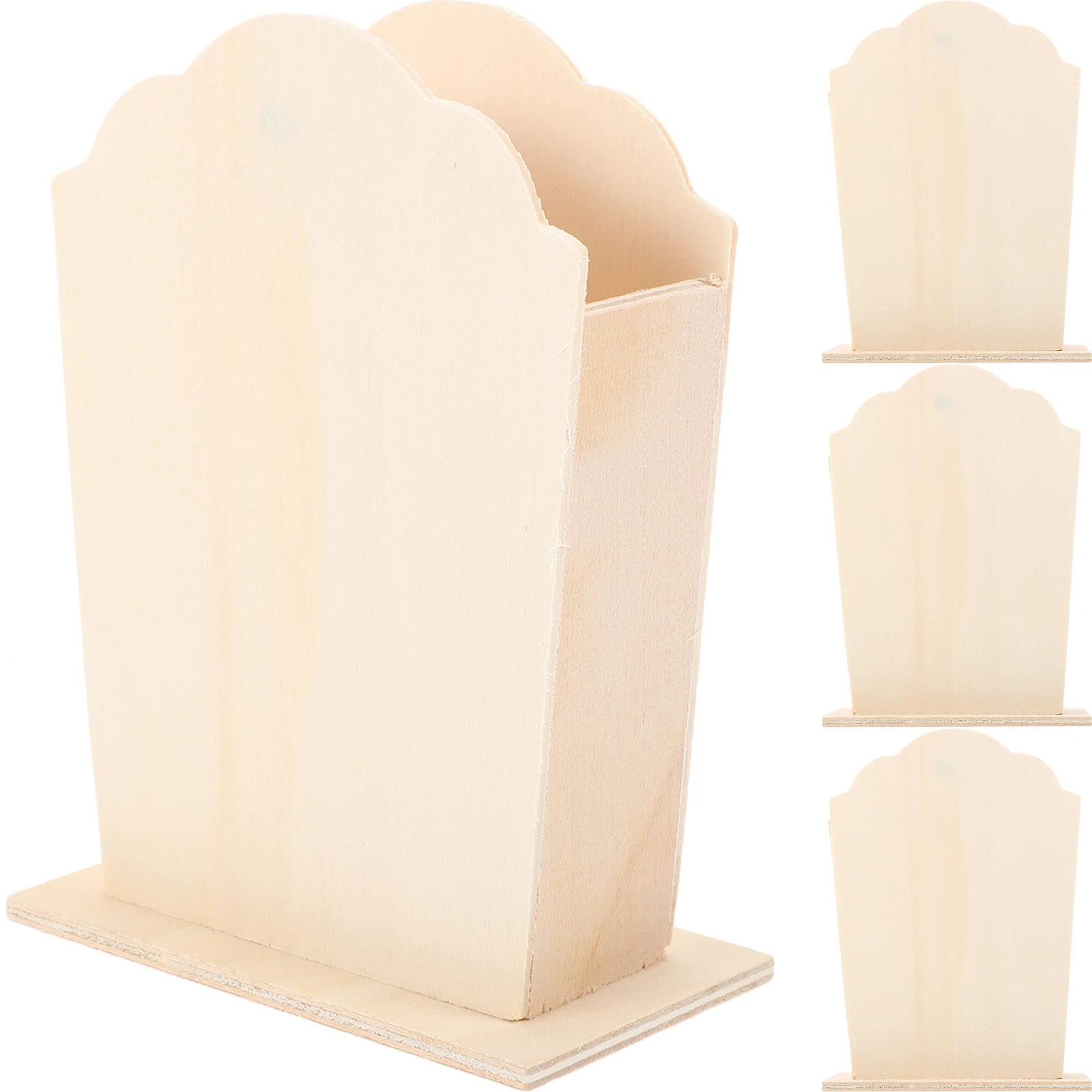 4 Pcs Wooden Pen Holder Fan shaped Blank Wood Unfinished DIY Creative Paintable Desk ganizer Storage Box Container
4 Pcs Wooden Pen Holder Fan shaped Blank Wood Unfinished DIY Creative Paintable Desk ganizer Storage Box Container