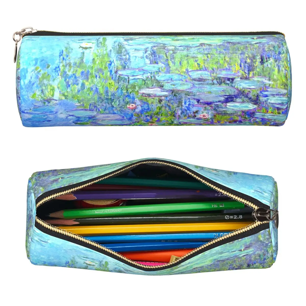Female Long Water Lilies Claude Monet Pencil Cases Pencil Pouch Cylinder Pen Box Pencil Bag for Boys Girls School
Female Long Water Lilies Claude Monet Pencil Cases Pencil Pouch Cylinder Pen Box Pencil Bag for Boys Girls School