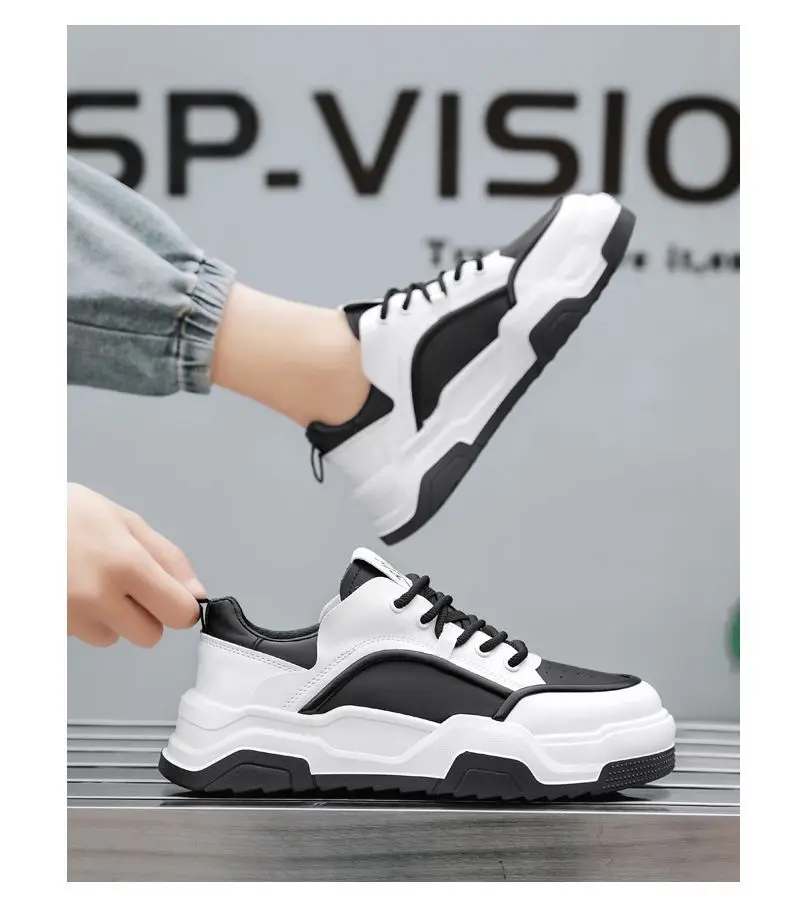 Retro Men's White Black Dad Skate Sneakers 2026 New Breathable Thick Sole Anti Slip Casual Streetwear Footwear
Retro Men's White Black Dad Skate Sneakers 2026 New Breathable Thick Sole Anti Slip Casual Streetwear Footwear