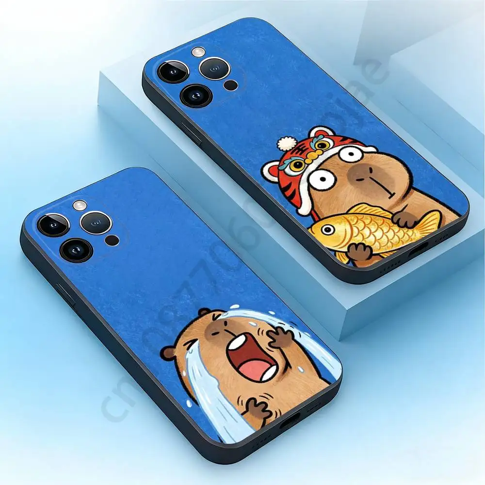 Cute Capybara Phone Case For iPhone 17,16,15,14,13,12,11,XR,Pro,Max,Plus,mini, Silicone Black Cover
Cute Capybara Phone Case For iPhone 17,16,15,14,13,12,11,XR,Pro,Max,Plus,mini, Silicone Black Cover