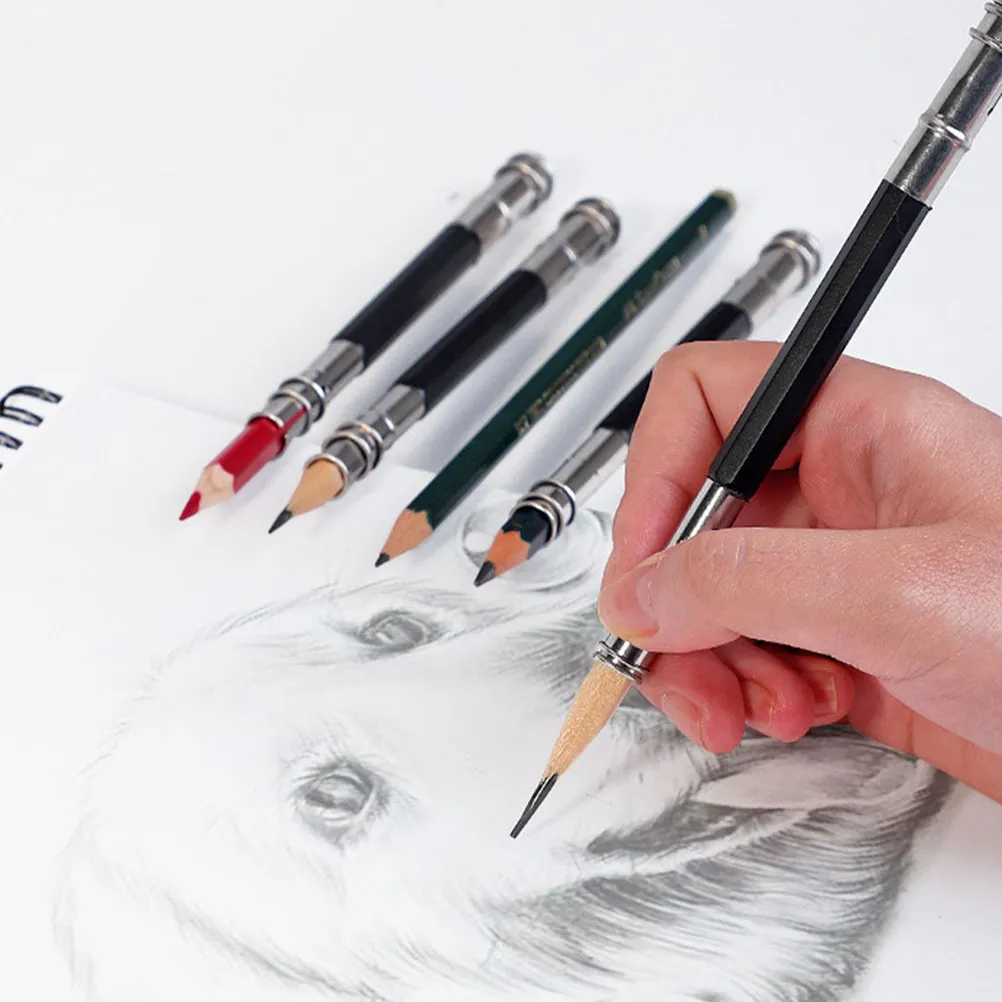 8Pcs Pencil Extenders Metal Extension Holders for Artists Pencils Sketch Crayon Lengthen Tools School Supplies
8Pcs Pencil Extenders Metal Extension Holders for Artists Pencils Sketch Crayon Lengthen Tools School Supplies