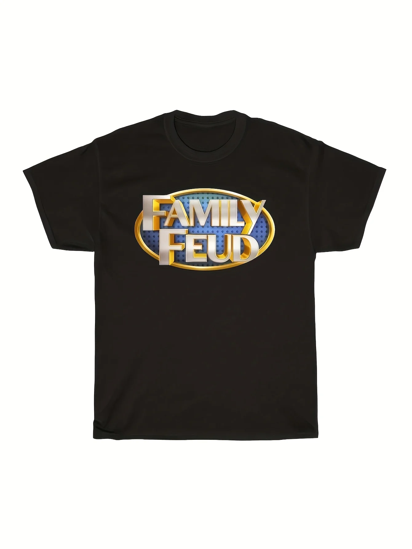Мужская футболка с логотипом Family Feud TV Game Show — черная, чистый хлопок, круглый вырез, короткий рукав, повседневный крой, размеры от S до 5XL,
Мужская футболка с логотипом Family Feud TV Game Show — черная, чистый хлопок, круглый вырез, короткий рукав, повседневный крой, размеры от S до 5XL,