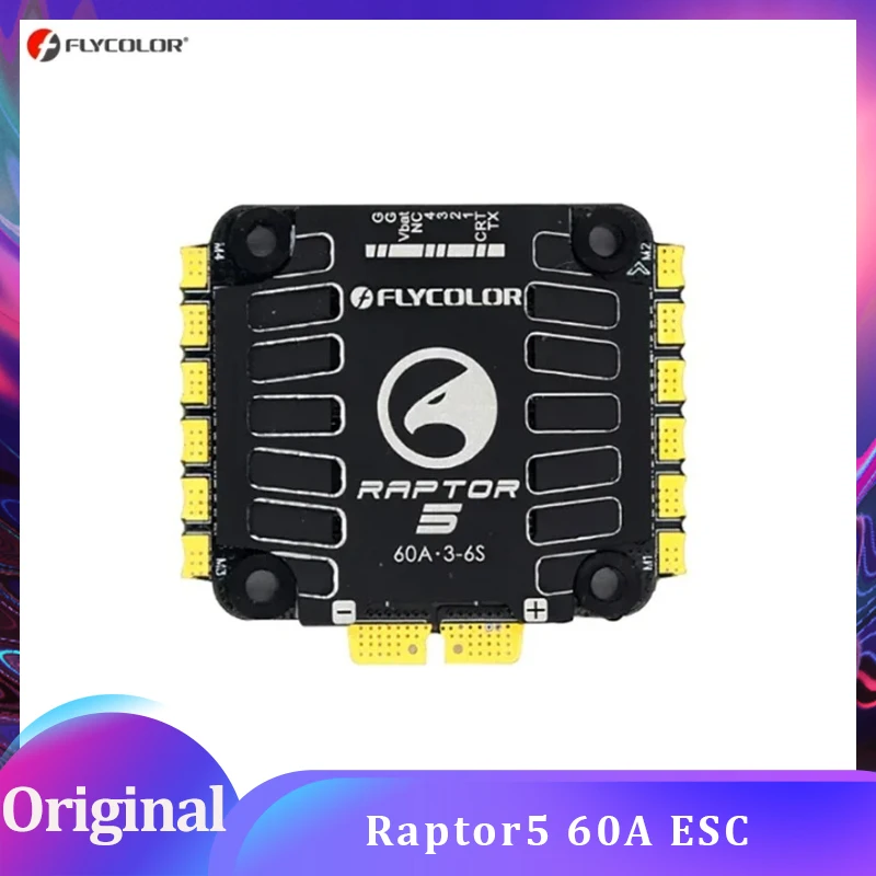 FLYCOLOR Raptor5 4in1 ESC 60A 45A G701 V5 PWM 128K 3-6S 30X30 мм для FPV дрона Контроллер полета для фристайла Стек DIY Запчасти
FLYCOLOR Raptor5 4in1 ESC 60A 45A G701 V5 PWM 128K 3-6S 30X30 мм для FPV дрона Контроллер полета для фристайла Стек DIY Запчасти