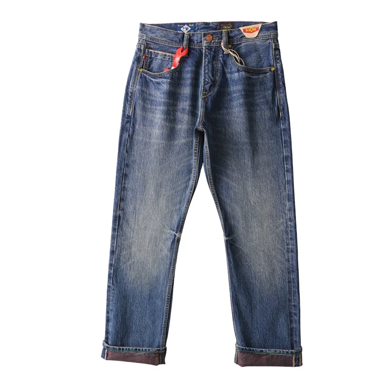 2025 Spring Premium Heavyweight 15oz 100% Cotton Red Selvedge Denim Jeans Classic 501 Straight Leg Enchanting Indigo Pants 5KM
2025 Spring Premium Heavyweight 15oz 100% Cotton Red Selvedge Denim Jeans Classic 501 Straight Leg Enchanting Indigo Pants 5KM