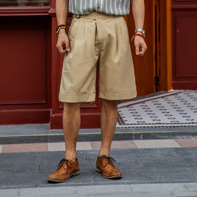SOARIN Original Design Khaki Bermuda Shorts Men's British Retro Casual Loose Five-Quarter Length Youthful Energy Style
SOARIN Original Design Khaki Bermuda Shorts Men's British Retro Casual Loose Five-Quarter Length Youthful Energy Style
