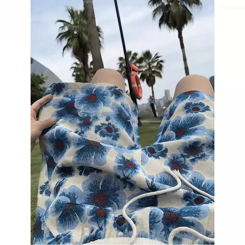 Blue Floral Print Men's orts Casual Loose Hawaiian Beach Holiday Pants Breathable Summer Youth Straight Leg ort Pants
Blue Floral Print Men's orts Casual Loose Hawaiian Beach Holiday Pants Breathable Summer Youth Straight Leg ort Pants