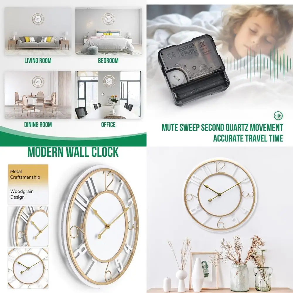 Large Wall Clock 24 Inch White Arabic Numerals Wooden Clock Battery Operated Silent Non-Ticking Decor Clock Modern Round Oversiz
Large Wall Clock 24 Inch White Arabic Numerals Wooden Clock Battery Operated Silent Non-Ticking Decor Clock Modern Round Oversiz