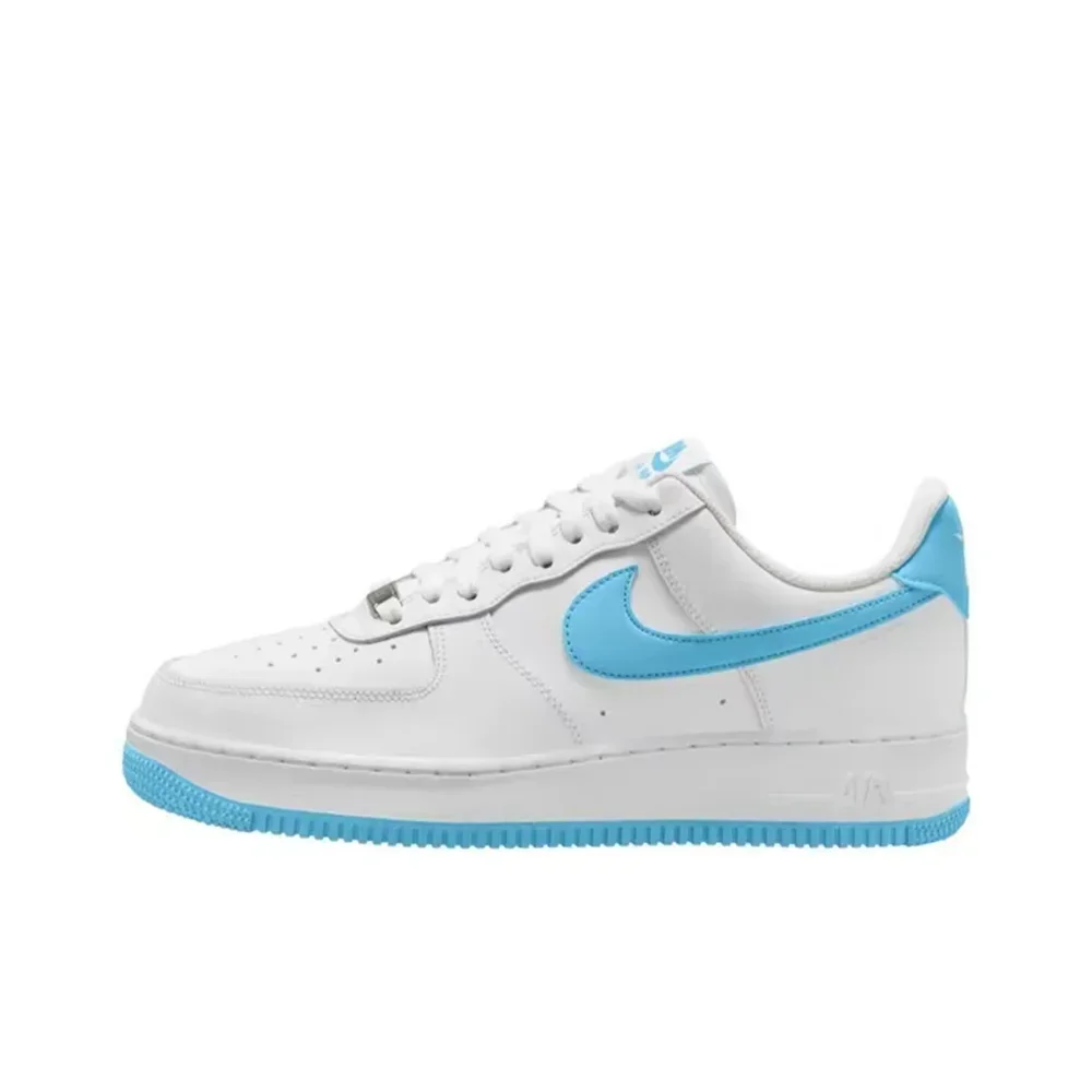 Nike Air Force 1 Low Top FashionBoard Shoes Leathers White-blue Men's and Women's Classic Wear-resistant Sneakers FQ4296-100
Nike Air Force 1 Low Top FashionBoard Shoes Leathers White-blue Men's and Women's Classic Wear-resistant Sneakers FQ4296-100