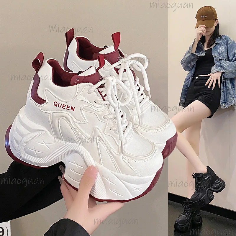 10CM Height Increasing Women's Casual Shoes Spring Autumn Thick-soled Female Chunky Sneakers Dad Shoes Fashion Кеды Женские
10CM Height Increasing Women's Casual Shoes Spring Autumn Thick-soled Female Chunky Sneakers Dad Shoes Fashion Кеды Женские