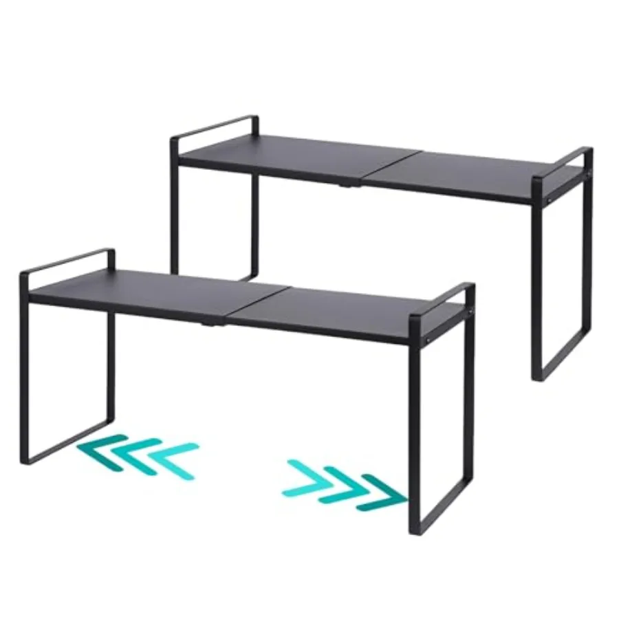 2 Pack Expandable Cabinet Shelf Organizer Riser for Kitchen Pantry Cupboard Under Sink Countertop 2 pack 8.2''D * 12.2-21.6''W
2 Pack Expandable Cabinet Shelf Organizer Riser for Kitchen Pantry Cupboard Under Sink Countertop 2 pack 8.2''D * 12.2-21.6''W