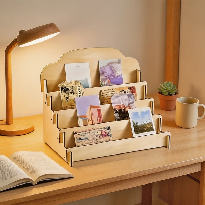 1Pc Trade Show & Retail Wooden Display Rack Multi-Use Desktop Storage Shelf For Postcards, Photos & Bookmarks Storage Racks
1Pc Trade Show & Retail Wooden Display Rack Multi-Use Desktop Storage Shelf For Postcards, Photos & Bookmarks Storage Racks