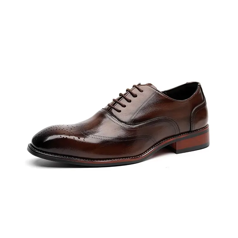 Men Luxury Leather Shoes Pointed Toe Lace-up British Loafers Casual Formal Dress Oxford Shoes Business Wedding Mens Wedge Shoes
Men Luxury Leather Shoes Pointed Toe Lace-up British Loafers Casual Formal Dress Oxford Shoes Business Wedding Mens Wedge Shoes