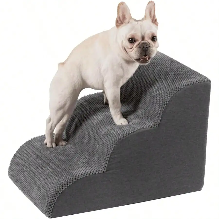 Pet Stairs For High Beds Small Large Dogs Cats High-Density Foam Steps With Removable Machine-Washable Cover Lightweight Portabl
Pet Stairs For High Beds Small Large Dogs Cats High-Density Foam Steps With Removable Machine-Washable Cover Lightweight Portabl