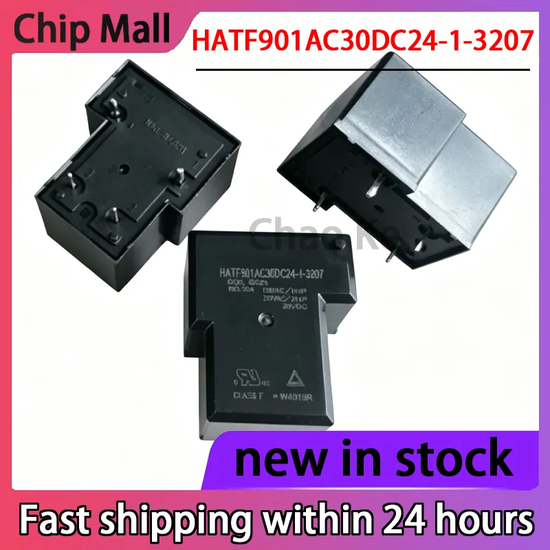 1PCS HATF901AC30DC24-1-3207 Relay, 4-pin 30A
1PCS HATF901AC30DC24-1-3207 Relay, 4-pin 30A