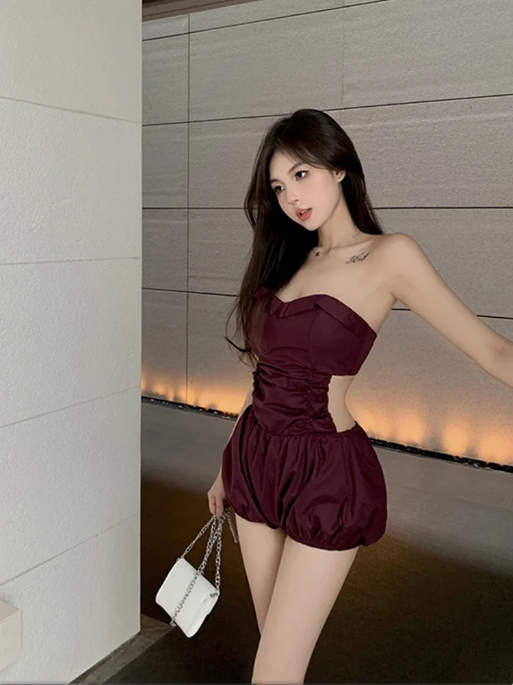 Sexy Women Playsuits Temperamant Wide Leg Pant Summer Elastic Slim Solid Short Jumpsuits
Sexy Women Playsuits Temperamant Wide Leg Pant Summer Elastic Slim Solid Short Jumpsuits