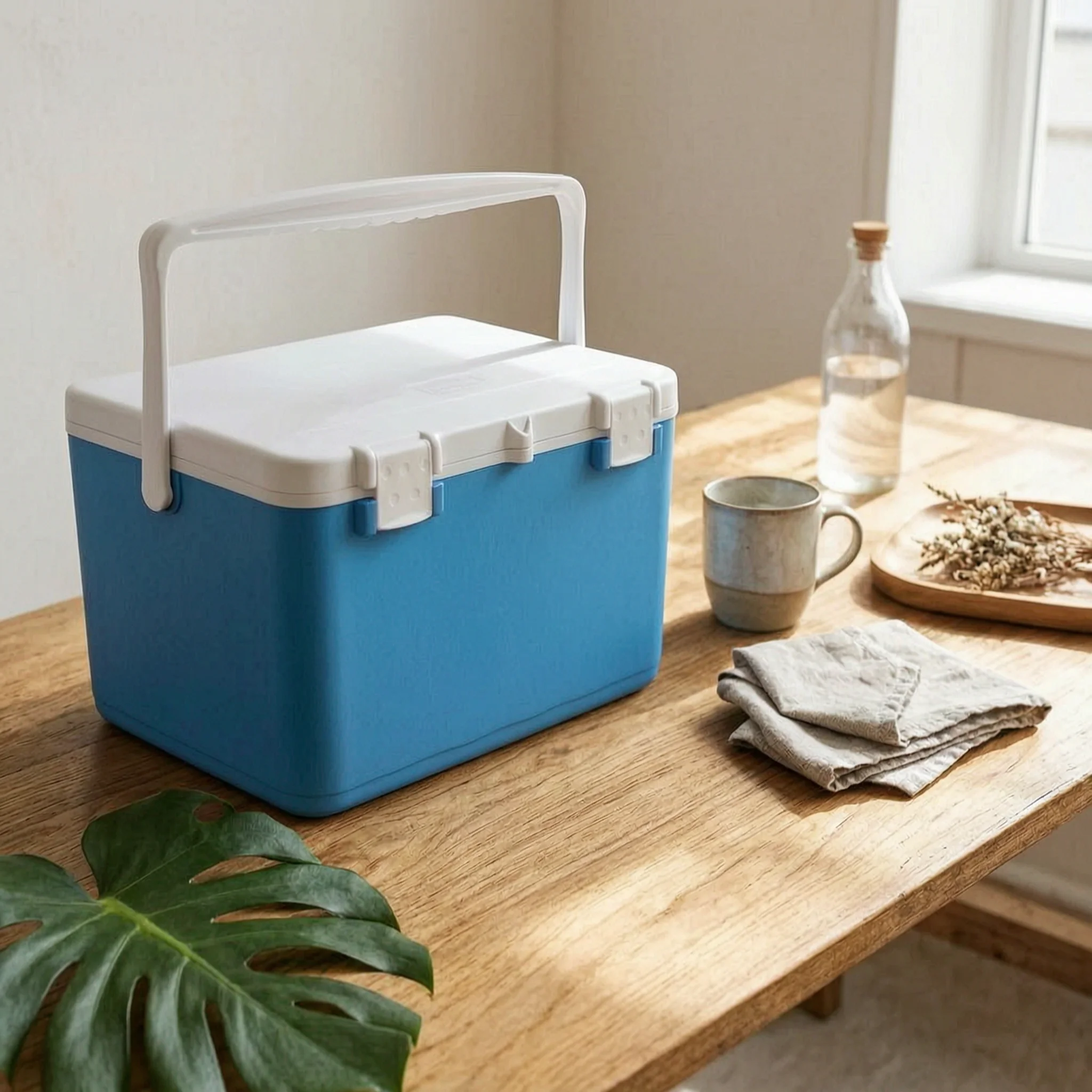 Insulated Cooler Box PP Liner Hard-Sided Cooler Portable Ice Chest Locking Latches Travel Gear Hinged Lid
Insulated Cooler Box PP Liner Hard-Sided Cooler Portable Ice Chest Locking Latches Travel Gear Hinged Lid