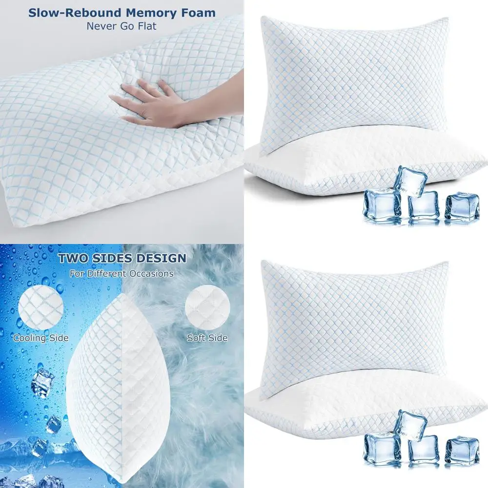 Pair of Queen Memory Foam Pillows, Adjustable Firmness, Ideal for Various Sleep Positions, Washable, with Extra Fill
Pair of Queen Memory Foam Pillows, Adjustable Firmness, Ideal for Various Sleep Positions, Washable, with Extra Fill