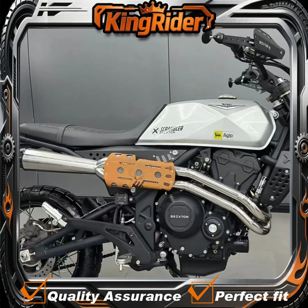 Parts for the BRIXTON CROSSFIRE 500GK right-side dual-outlet high-mounted exhaust system, featuring a deep and resonant sound.
Parts for the BRIXTON CROSSFIRE 500GK right-side dual-outlet high-mounted exhaust system, featuring a deep and resonant sound.