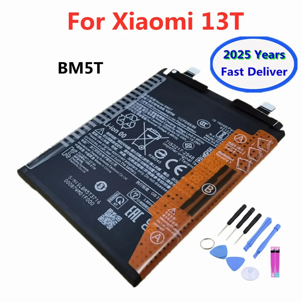 Fast Shipping 100% New Original Battery BM5T For XIAOMI 13T Mi Poco X6 Pro 5G Batteries
Fast Shipping 100% New Original Battery BM5T For XIAOMI 13T Mi Poco X6 Pro 5G Batteries