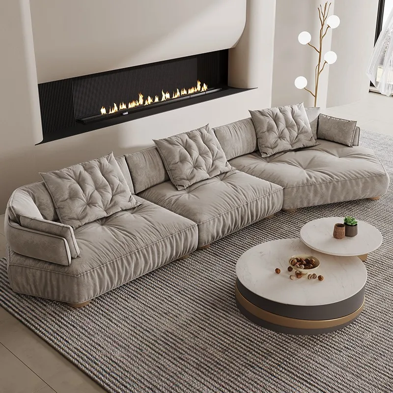 Italian high-quality sofa modern technology cloth size family style light luxury corner special-shaped frosted cloth
Italian high-quality sofa modern technology cloth size family style light luxury corner special-shaped frosted cloth