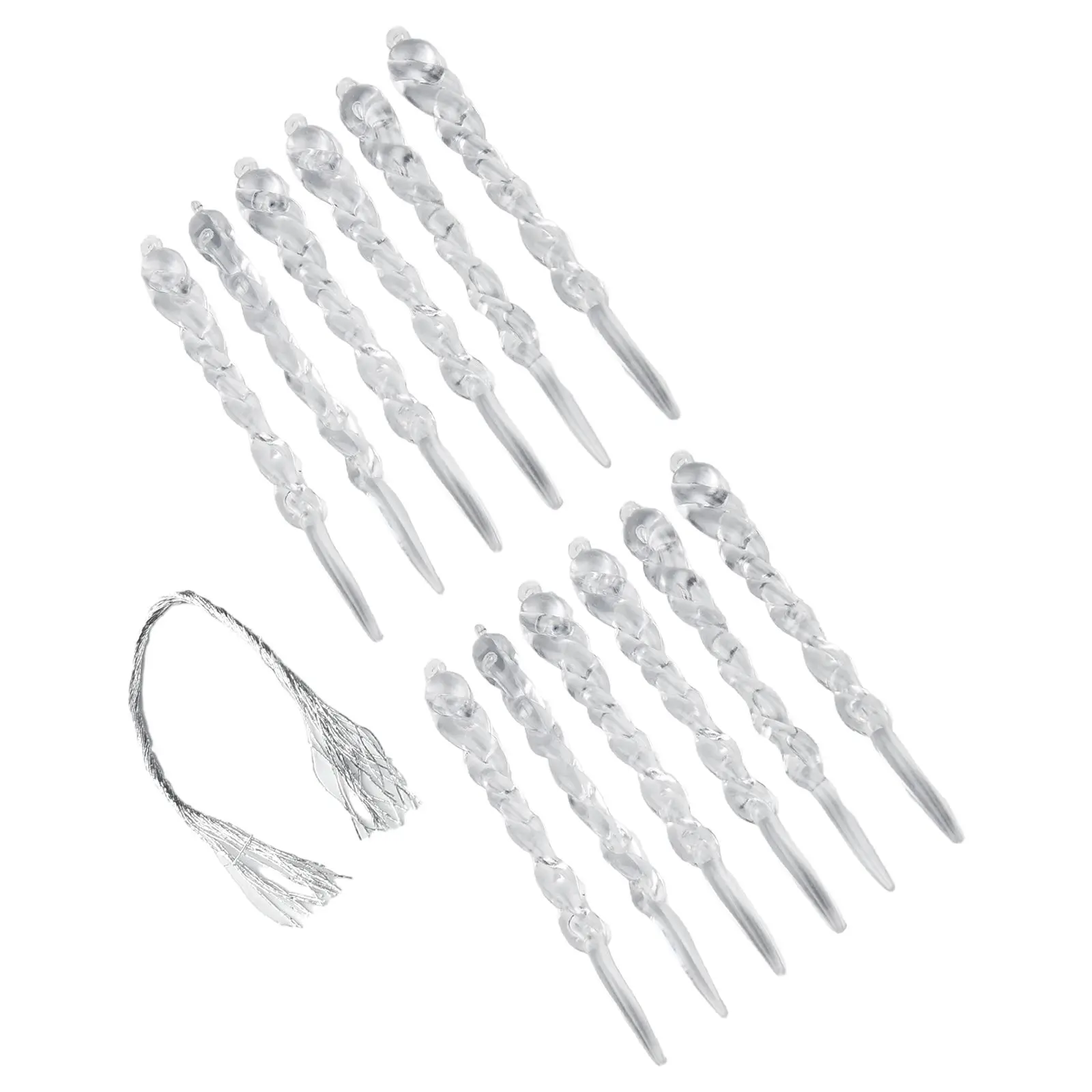 12 Pcs Christmas Transparent Icicle Pendant New Christmas Tree Decoration Thread Pendan For Home Decoration Ornaments/ Christmas
12 Pcs Christmas Transparent Icicle Pendant New Christmas Tree Decoration Thread Pendan For Home Decoration Ornaments/ Christmas