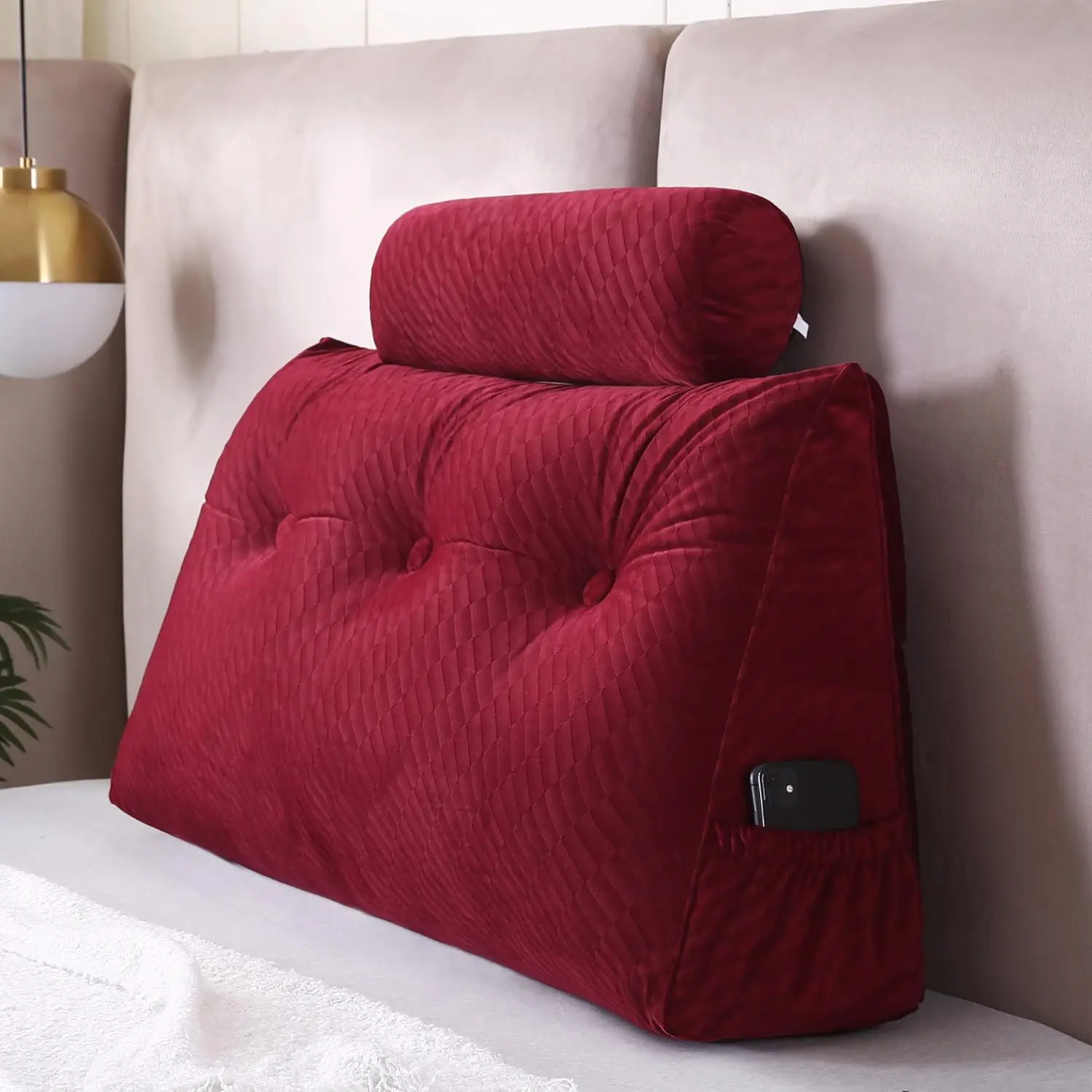 Wedge Headboard Pillows + Head Roll Pillow Bed Wedge Pillow For Headboard Large Bolster For Bed Rest Reading Pillows Backrest
Wedge Headboard Pillows + Head Roll Pillow Bed Wedge Pillow For Headboard Large Bolster For Bed Rest Reading Pillows Backrest