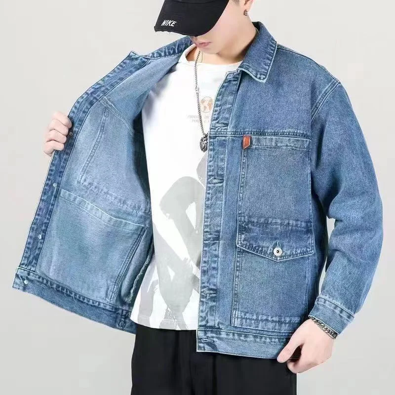 GIOIOMen's denim jacket,2025Spring New Solid Color Multi-Pocket Leisure Cargo Denim Jacket Jacket
GIOIOMen's denim jacket,2025Spring New Solid Color Multi-Pocket Leisure Cargo Denim Jacket Jacket