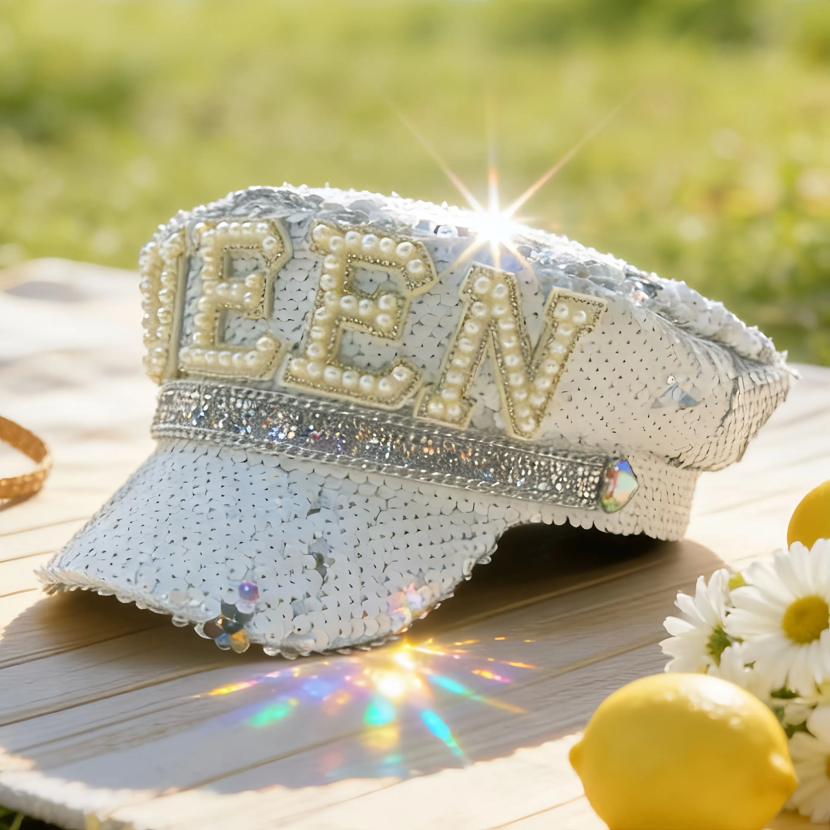 Rhinestone Captain Hat | Sparkly Adjustable Military Hats for Music Festivals, Bars, Bachelorette Party – Shiny Costume Cosplay
Rhinestone Captain Hat | Sparkly Adjustable Military Hats for Music Festivals, Bars, Bachelorette Party – Shiny Costume Cosplay