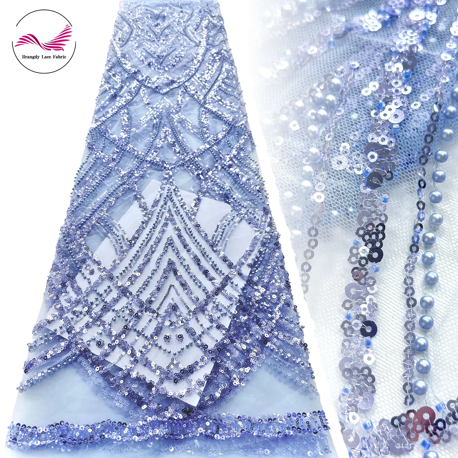 Luxury African Sequins Beaded Lace Fabric 2025 New High Quality Groom Nigerian Wedding Bridal Embroidery French Tulle Materials
Luxury African Sequins Beaded Lace Fabric 2025 New High Quality Groom Nigerian Wedding Bridal Embroidery French Tulle Materials
